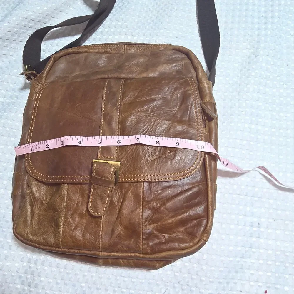 JACK GEORGES VOYAGER CROSSBODY LEATHER BAG